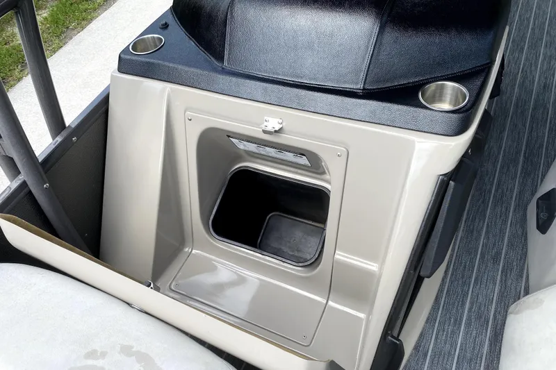 Slide: The Image of 2022 Premier Escalante boat kitchenette with sink and storage drawers. - 17