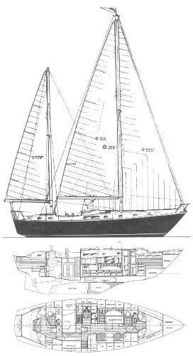 Slide: The Image of Whitby Ketch 1975 - 7