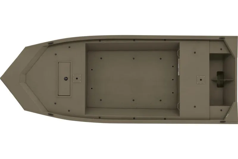 Slide: The Image of 2026 Tracker Grizzly 1648 Utility boat with camouflage interior design. - 4