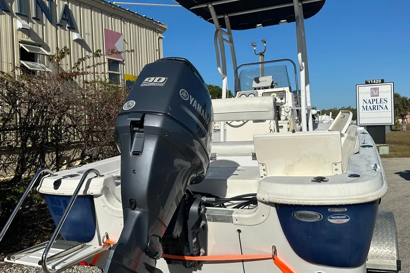 Slide: The Image of 2014 Nautistar 1810 CC boat with Yamaha 90 engine at Naples Marina. - 8