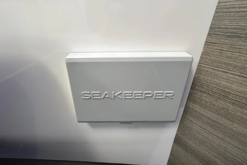 Slide: The Image of Seakeeper stabilizer on 2022 Aviara AV40 OB boat, enhancing stability and comfort. - 57