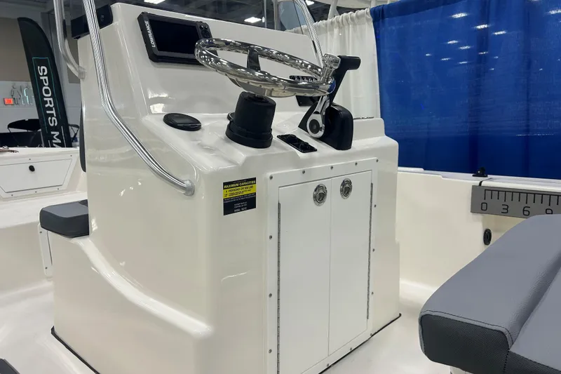 Slide: The Image of Interior view of May-Craft 182 CC boat, model year 2026. - 8