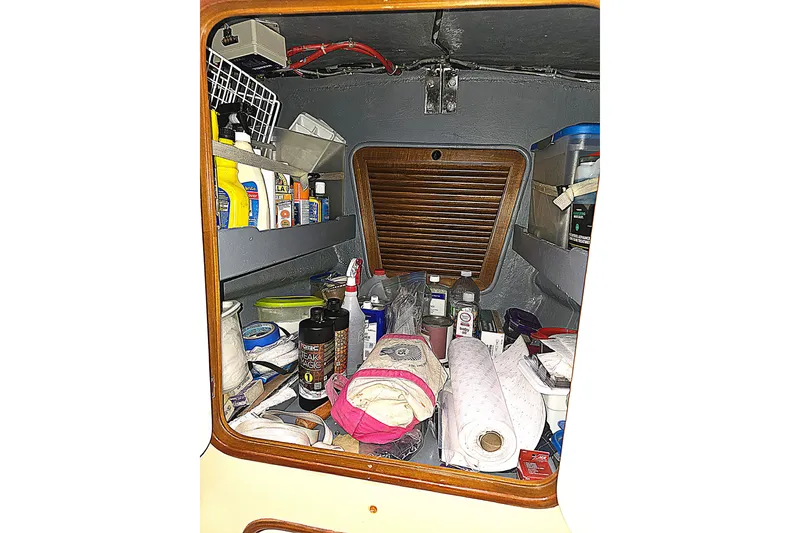 Slide: The Image of Storage area in Taswell 43 All Season sailboat, 1992 model. - 18