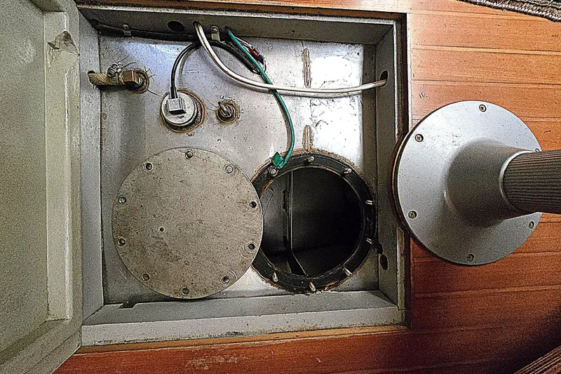 Slide: The Image of Interior view of a Taswell 43 All Season 1992 boat tank. - 23