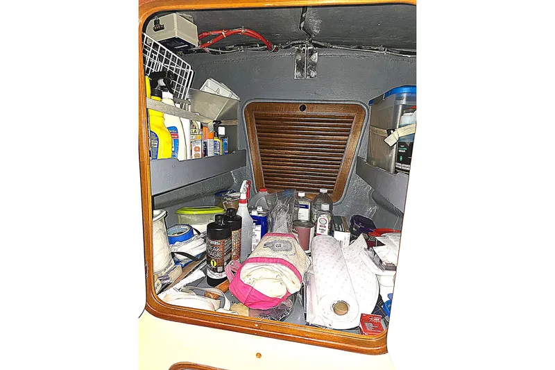 Slide: The Image of Bow storage area inside a 1992 Taswell 43 All Season sailboat. - 26