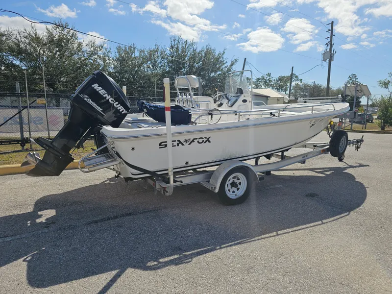 The Image of 2006 Sea Fox 195 Bay Fisher boat on trailer. - 0