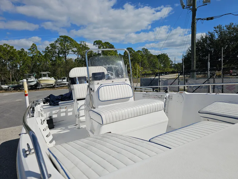 Slide: The Image of 2006 Sea Fox 195 Bay Fisher boat on parking lot. - 3
