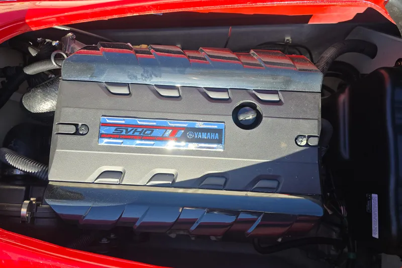 Slide: The Image of 2019 Yamaha WaveRunner GP1800R SVHO engine, showcasing sleek design and advanced technology. - 11