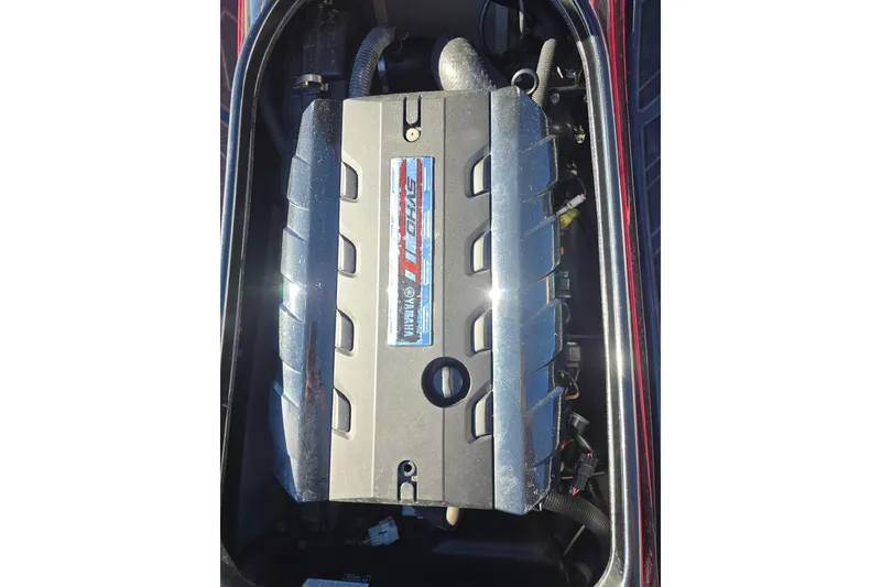 Slide: The Image of 2019 Yamaha WaveRunner GP1800R SVHO engine compartment, showcasing powerful performance features. - 12