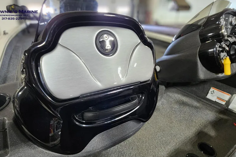 Slide: The Image of 2021 Tracker Pro Team 190 TX Tournament Edition boat dashboard interior. - 16
