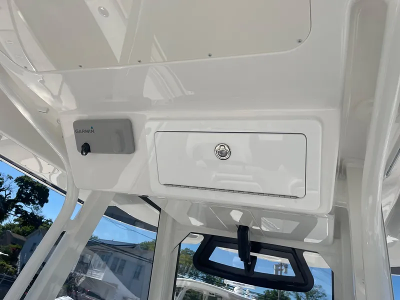 Slide: The Image of Interior view of Regulator 31 boat, model year 2025. - 22