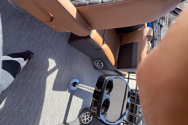 Slide: The Image of Interior of 2026 Sylvan L-1 LZ DH with brown seats. - 17