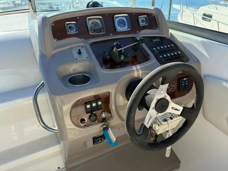 Slide: The Image of Cockpit of a 2008 Chaparral Signature 250 boat. - 19