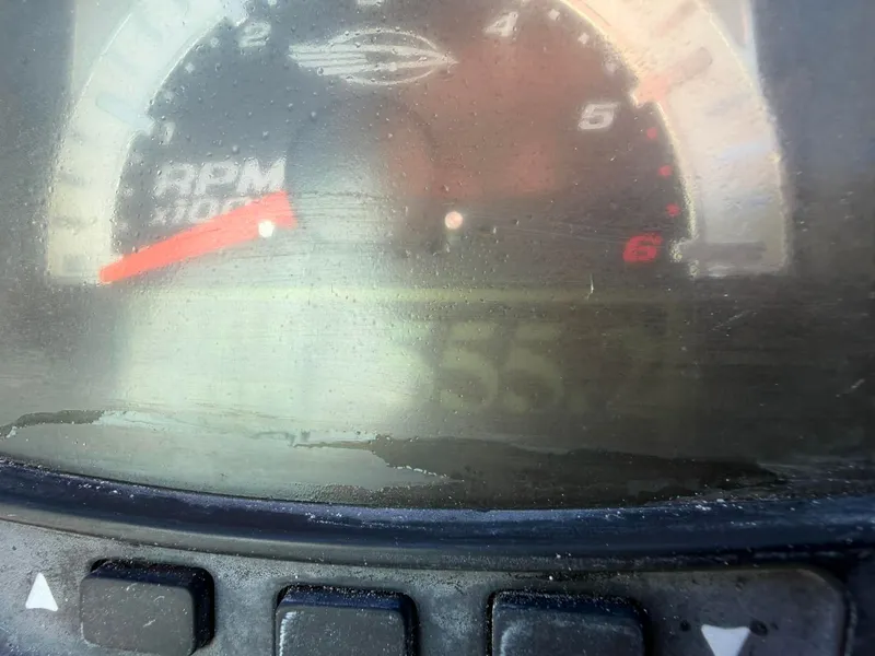 Slide: The Image of Tachometer of a 2008 Chaparral Signature 250 boat, displaying RPM and speed. - 20