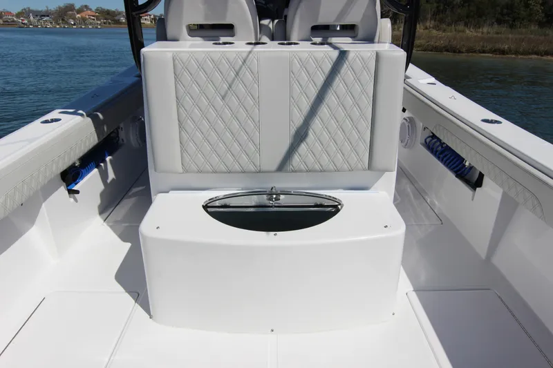 Slide: The Image of 2024 Front Runner 33 Center Console dashboard with steering wheel and controls. - 21