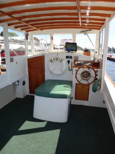 Slide: The Image of Bob Stephens Custom Downeast Picnic Boat 2005 - 2