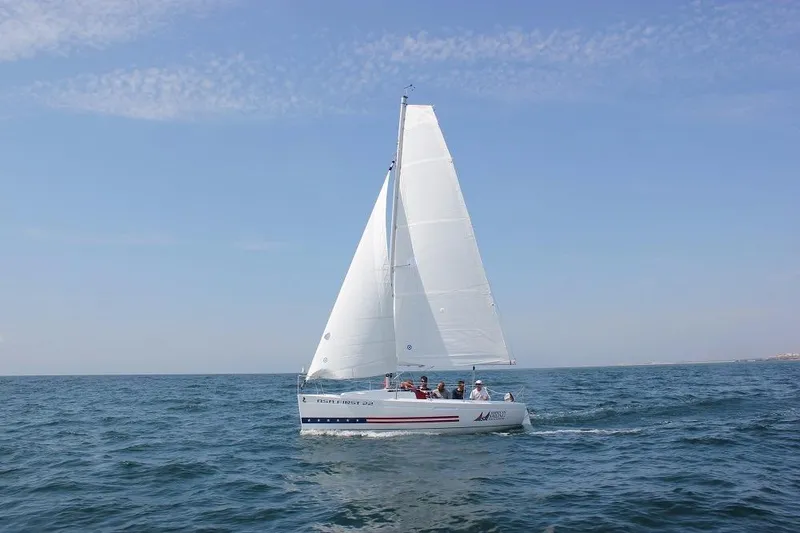 Slide: The Image of Beneteau First 22 sailboat, 2016 model, sailing on open sea. - 7