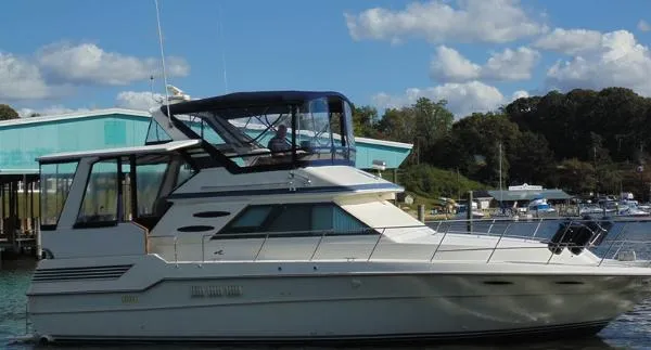 Slide: The Image of Sea Ray 410 Aft Cabin 1987 - 1
