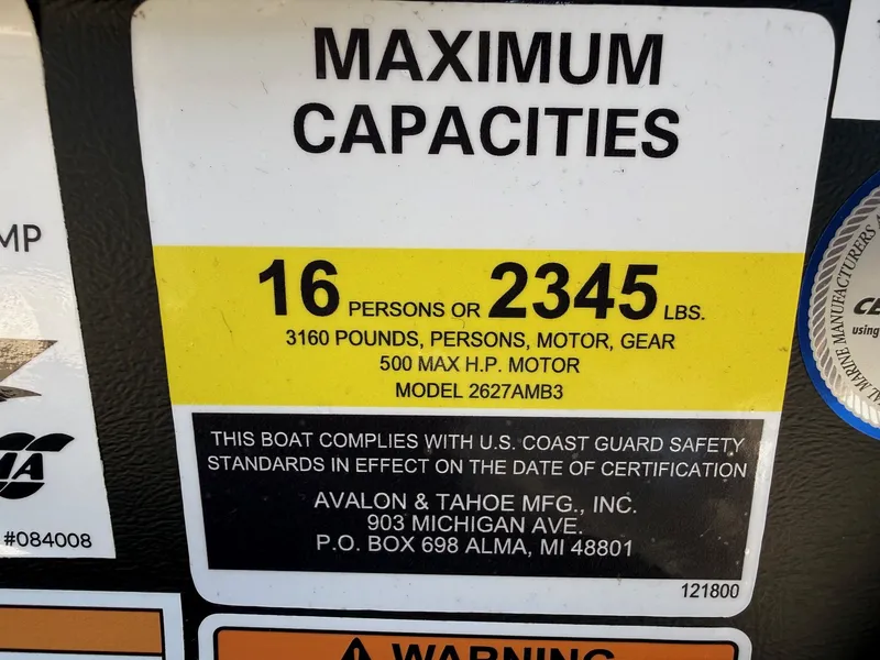 Slide: The Image of Avalon Excalibur Carbon Series Elite Windshield - 27 FT w/ 425HP Mercury! 2026 - 12