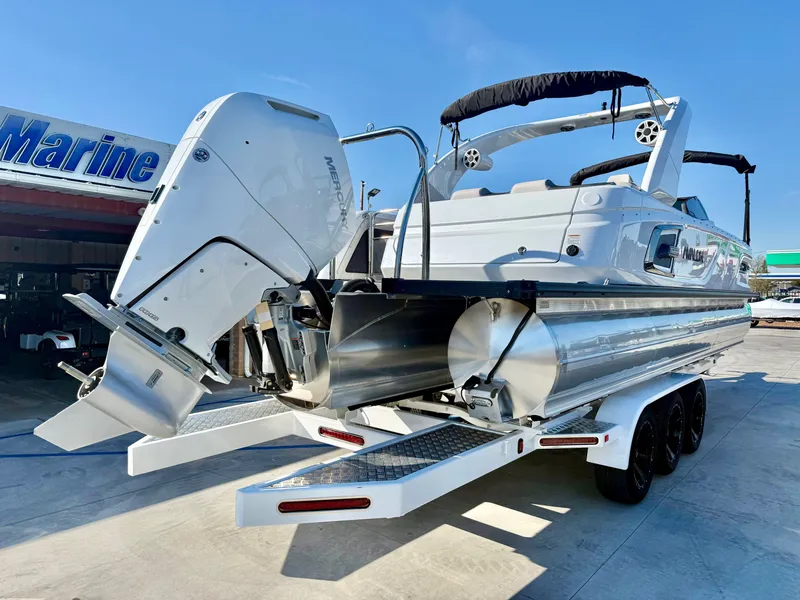 Slide: The Image of Avalon Excalibur Carbon Series Elite Windshield - 27 FT w/ 425HP Mercury! 2026 - 13