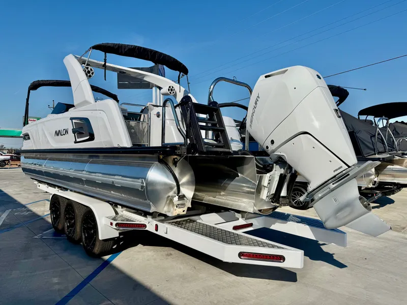 Slide: The Image of Avalon Excalibur Elite Windshield - 27 FT w/ 425HP Mercury! 2026 - 14