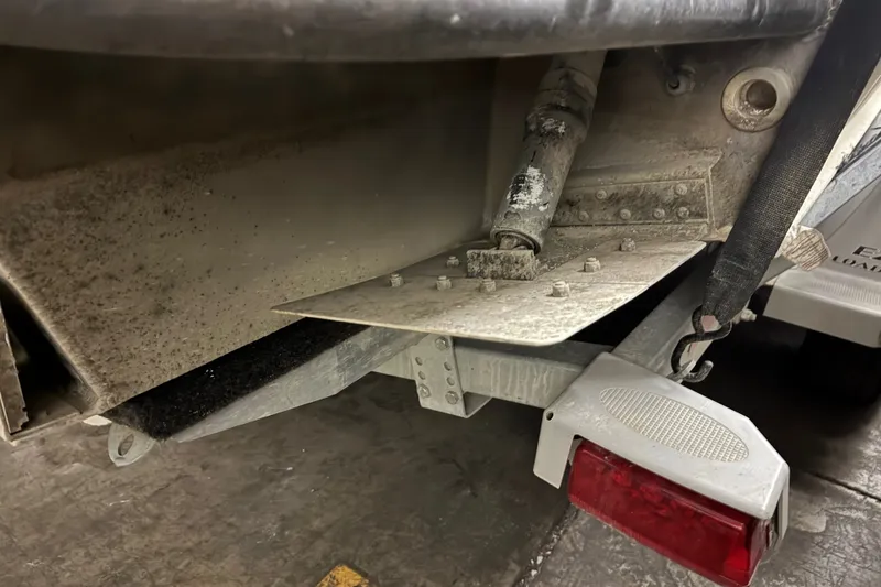 Slide: The Image of Close-up of 2019 Hewescraft 220 Ocean Pro ET Hard Top boat trailer detail. - 35