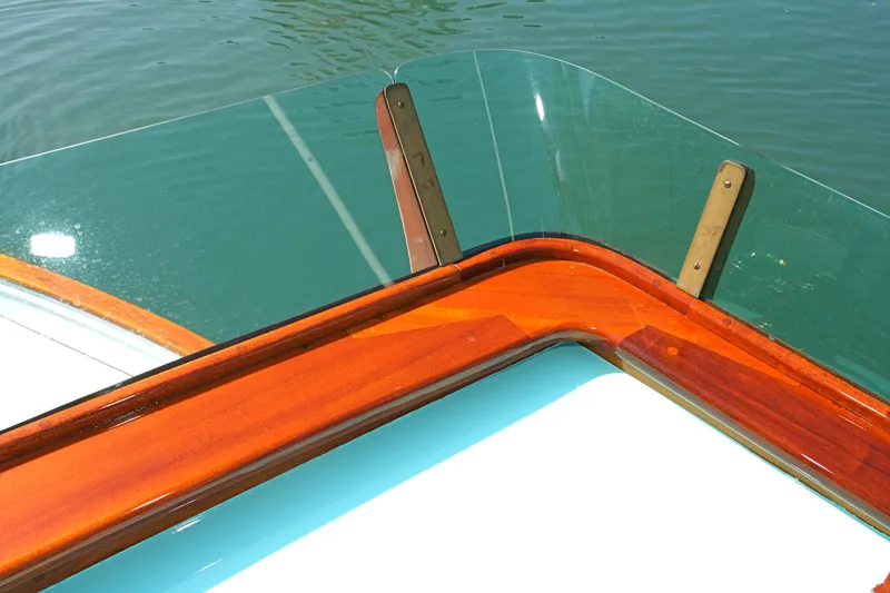 Slide: The Image of Close-up of a 1946 J.M. Martinac Classis Fantail Yacht. - 12