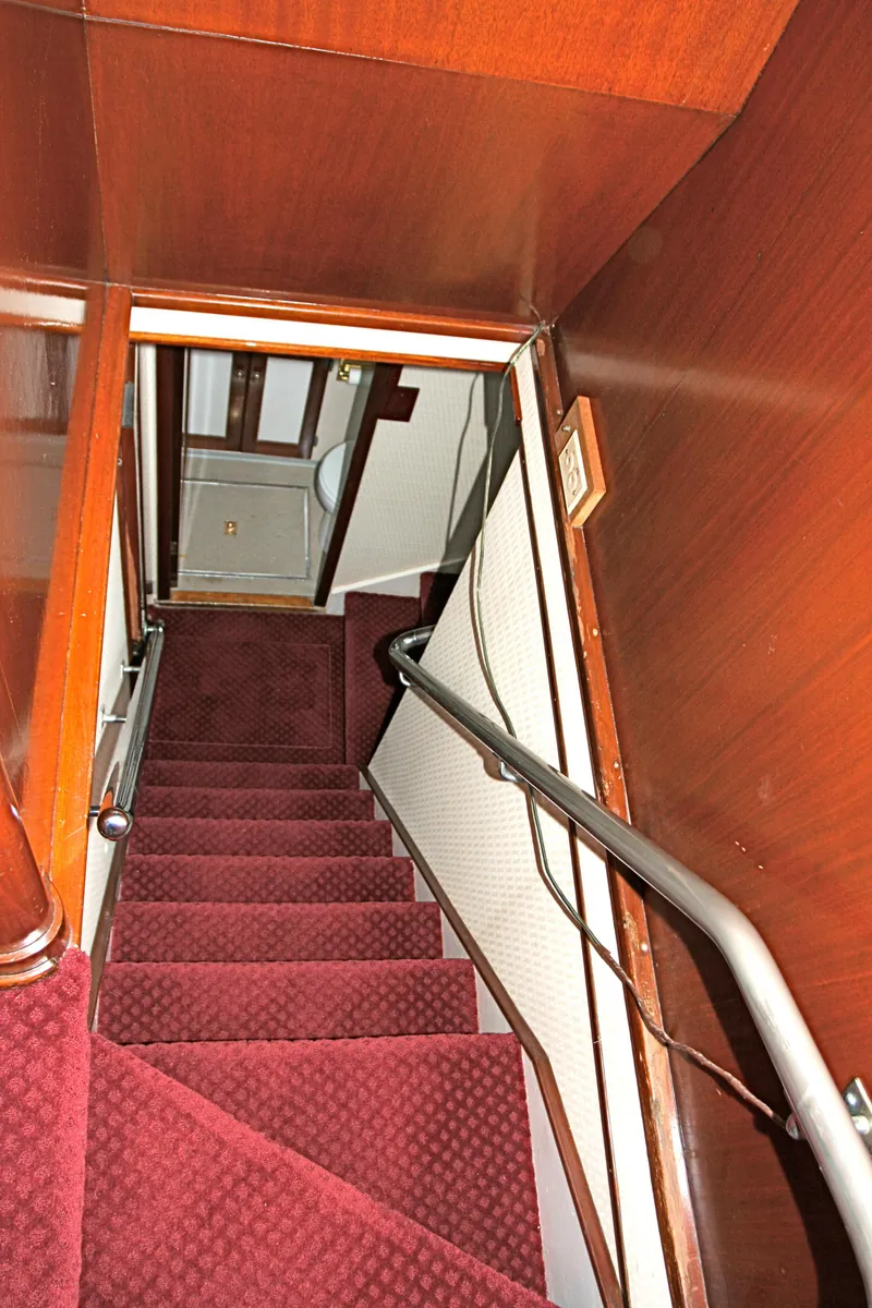 Slide: The Image of Staircase inside a 1946 classic motor yacht. - 40