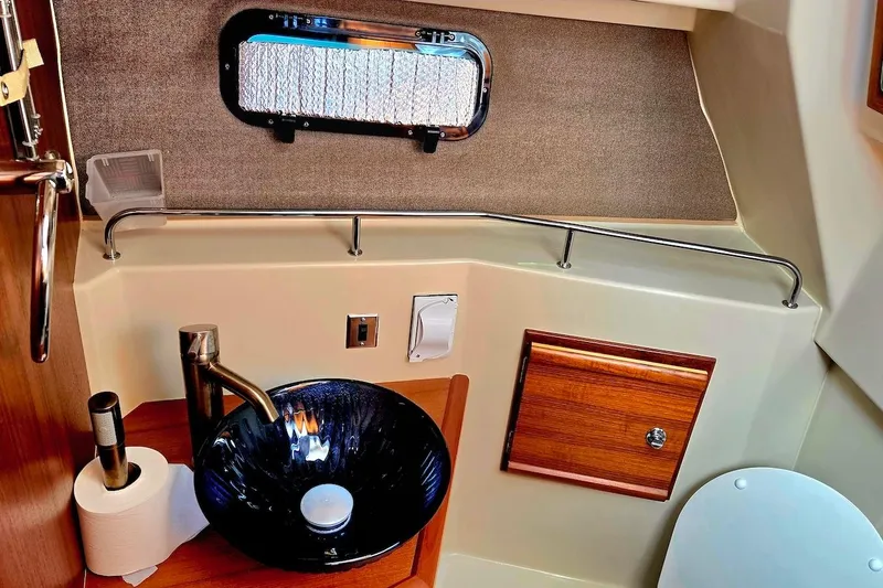 Slide: The Image of Manufacturer Provided Image: Top view layout of 2022 Ranger Tugs R-27 boat interior. - 33