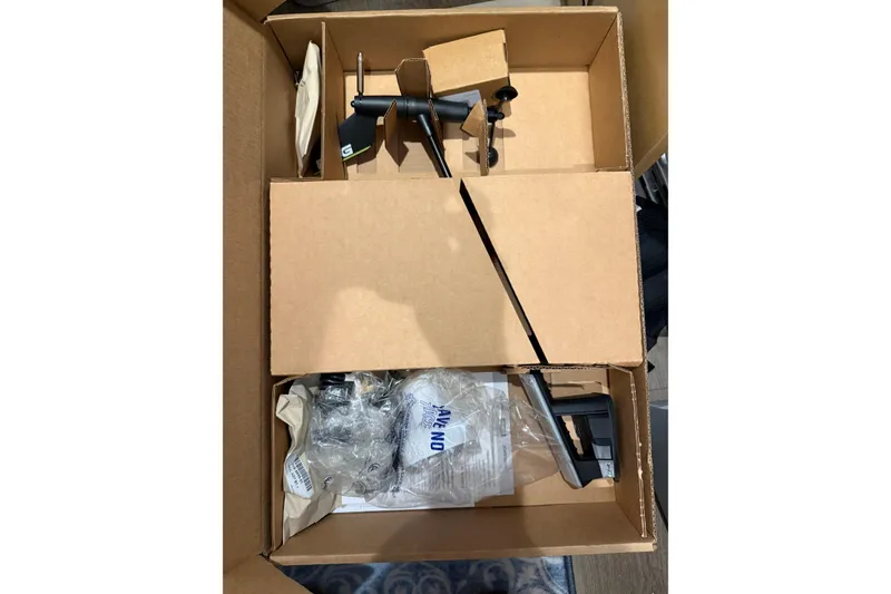 Slide: The Image of Cardboard box containing Seawind 1370 parts and accessories, 2024 model. - 67