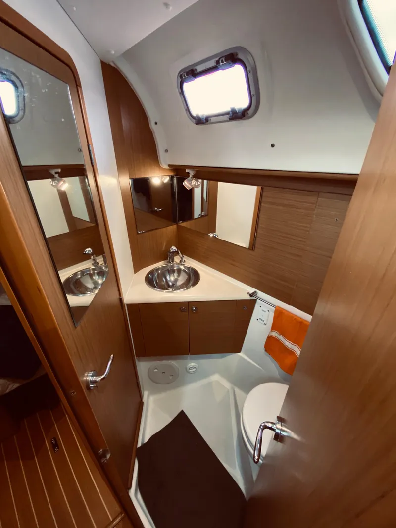 Slide: The Image of Interior view of Jeanneau Sun Odyssey 44i 2010 bathroom. - 14