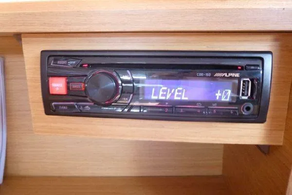 Slide: The Image of Alpine car stereo in Jeanneau Sun Odyssey 44i, 2010 model. - 19