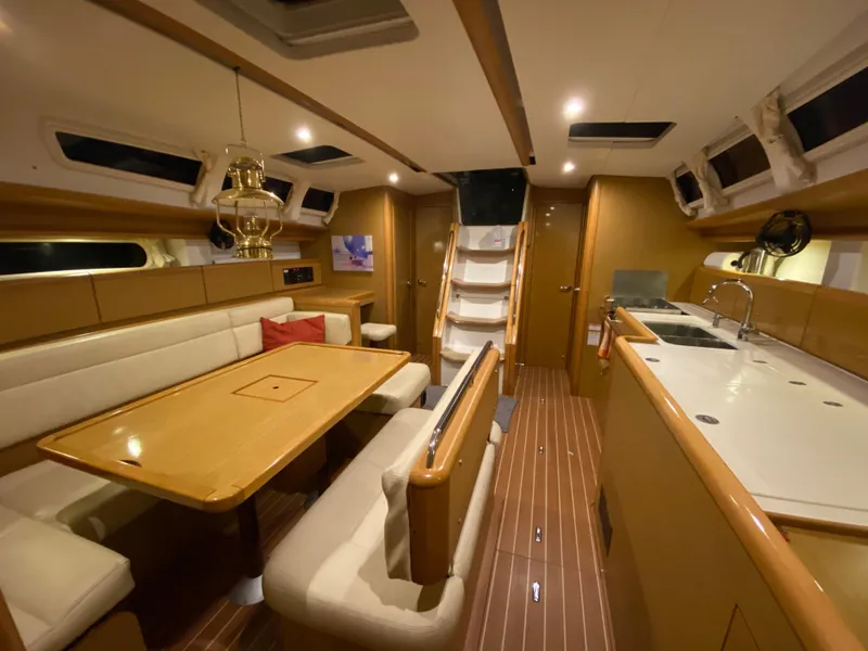 Slide: The Image of Interior of Jeanneau Sun Odyssey 44i yacht, year 2010. - 3