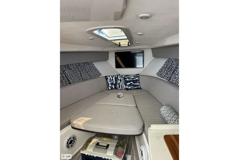 Slide: The Image of Luxurious interior of 2015 Intrepid 400 Cuddy with modern seating and stylish decor. - 36