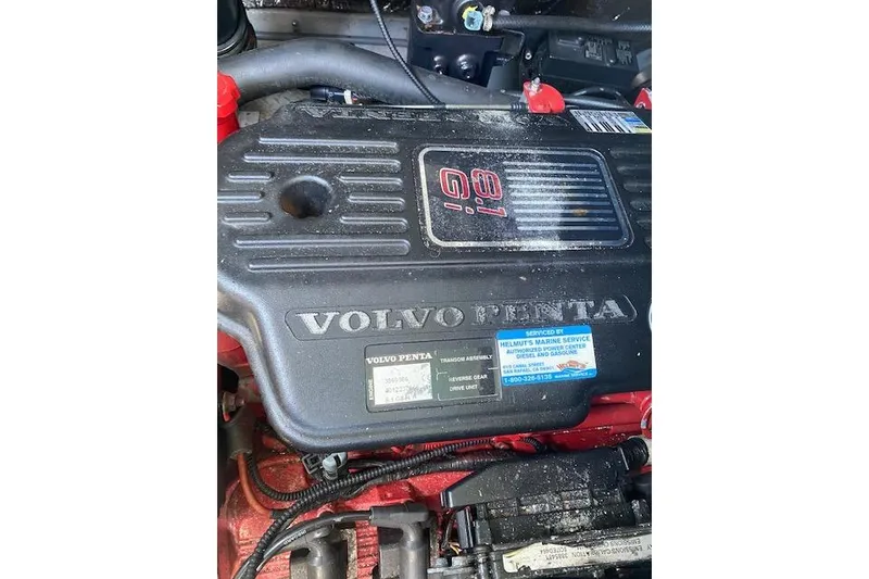 Slide: The Image of Volvo Penta 8.1 Gi engine in a 1995 Regal 402 boat. - 17