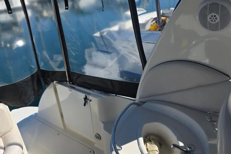 Slide: The Image of Interior view of 2005 Sea Ray 340 Sundancer boat with seating and sink. - 13