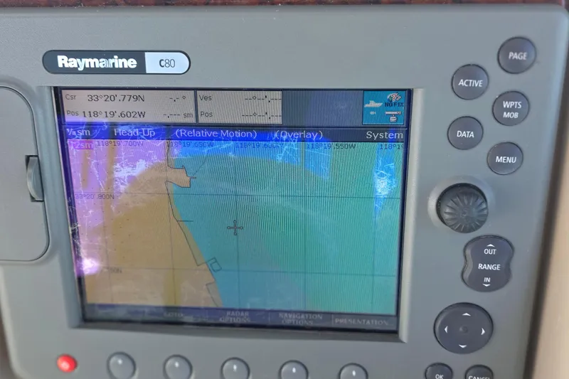 Slide: The Image of Raymarine C80 navigation display on 2005 Sea Ray 340 Sundancer boat. - 15