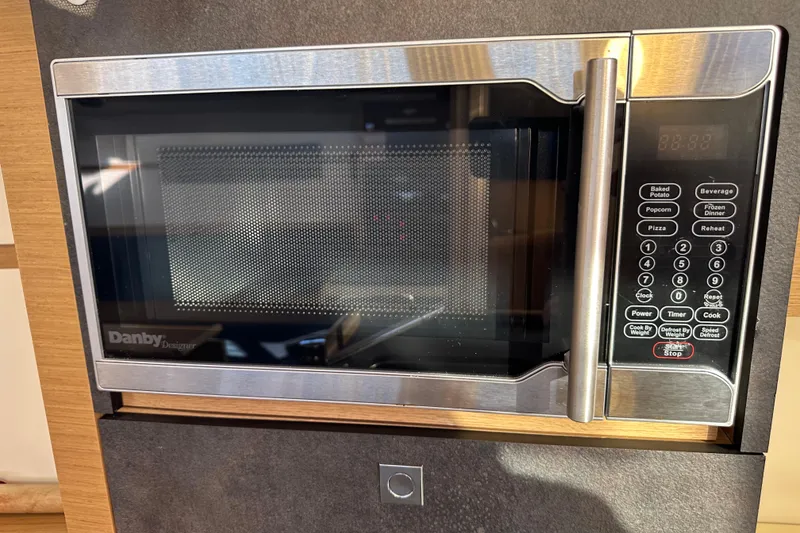 Slide: The Image of Built-in Danby microwave in Jeanneau Sun Odyssey 349 yacht, 2021 model. - 44