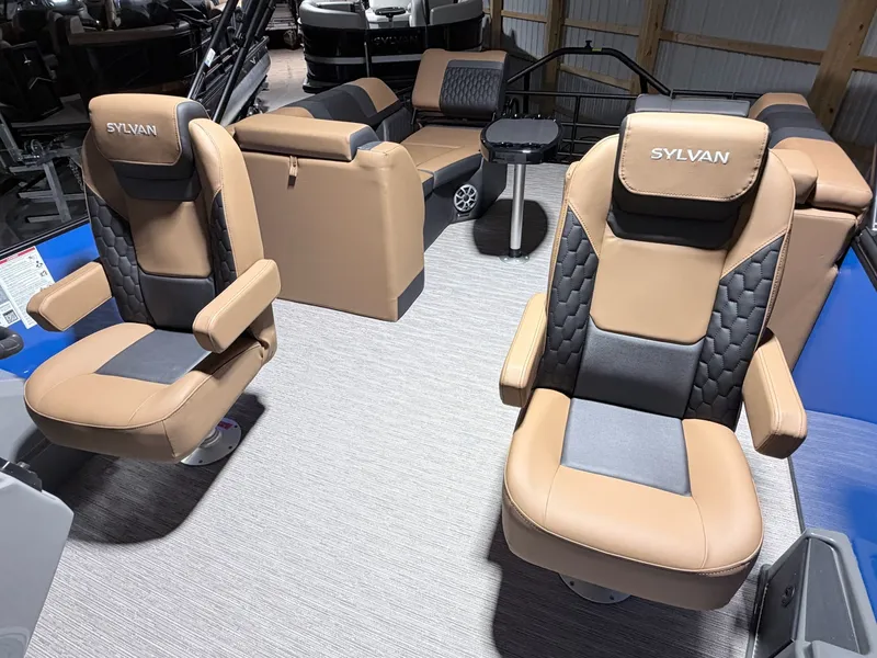 Slide: The Image of Interior of 2026 Sylvan L5 LZ DH with luxurious seating. - 30