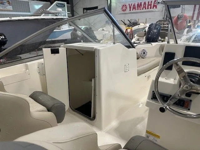 Slide: The Image of Interior of Key West 203 DFS boat, model year 2025. - 10