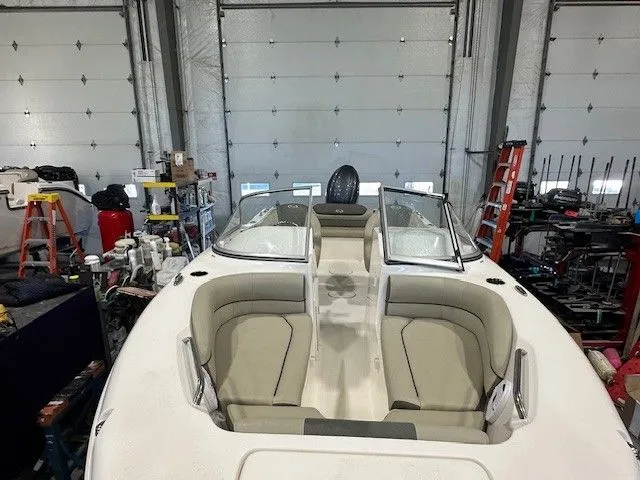 Slide: The Image of Key West 203 DFS boat 2025 in workshop. - 12