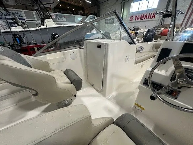 Slide: The Image of Interior view of Key West 203 DFS boat, model year 2025. - 9
