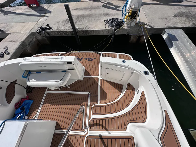 Slide: The Image of 2007 Sea Ray 36 Sedan Bridge at dock, top view. - 6