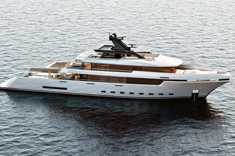 Slide: The Image of Luxurious RMK Yachts Orca 58M, 2026 model, cruising on serene ocean waters. - 3