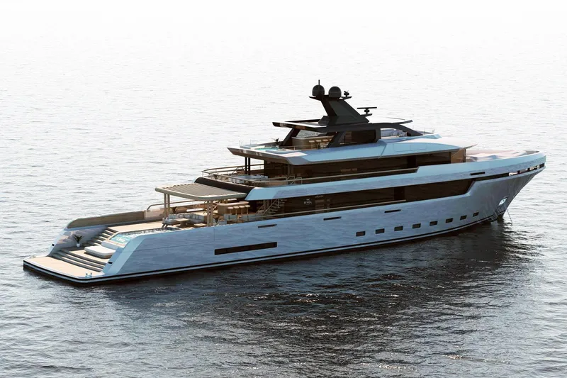 Slide: The Image of Luxurious RMK Yachts Orca 58M, 2026 model, cruising on serene waters. - 4