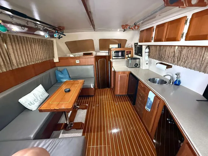Slide: The Image of Interior of 1995 Luhrs Tournament 350 yacht. - 4