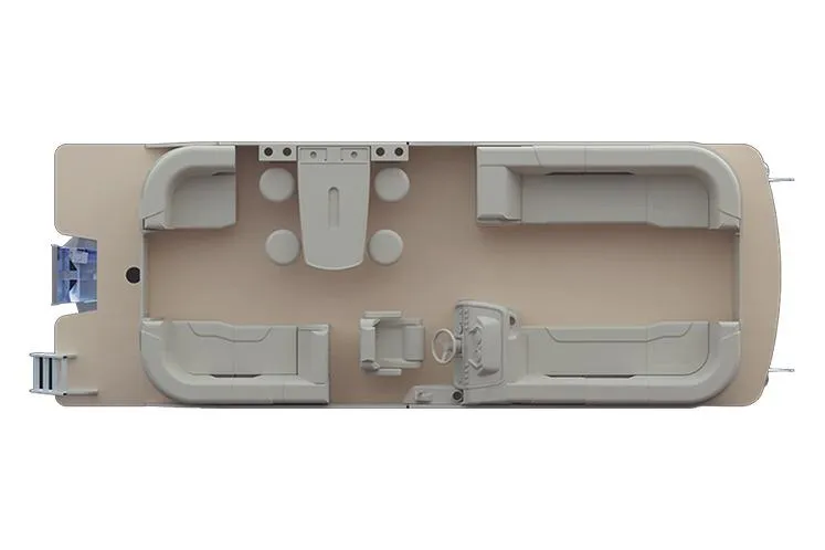 Slide: The Image of Manufacturer Provided Image: Top view of 2026 Godfrey SWEETWATER 2286 MT pontoon boat layout. - 31