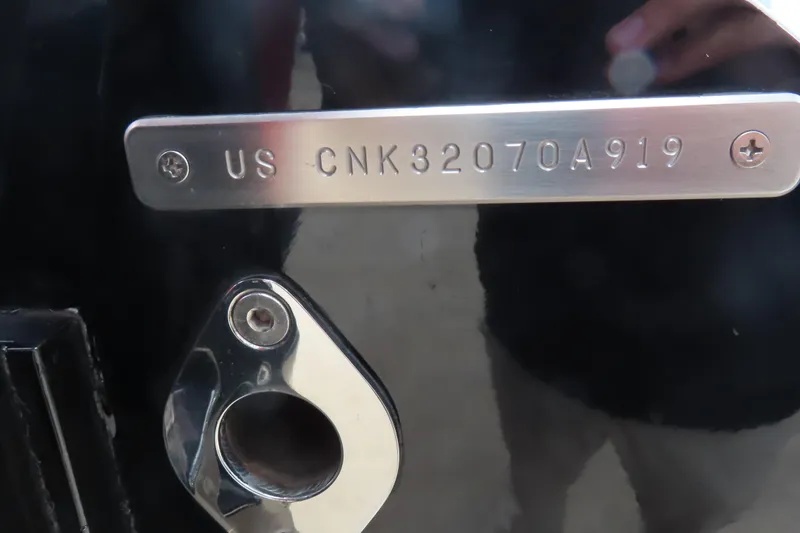Slide: The Image of Close-up of a 2019 Wright Performance 320 Race serial number plate. - 24