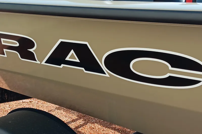 Slide: The Image of 2026 Tracker Pro Team 175 boat with bold lettering on the side. - 20