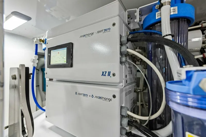 Slide: The Image of 2024 Princess X80 yacht water filtration system with advanced technology and efficient design. - 139